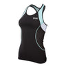 TYR Competitor Tank Black / Light Blue