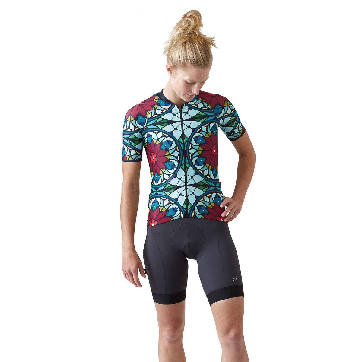 Velocio Stained Glass ES Short Sleeve Jersey Stained Glass Beet