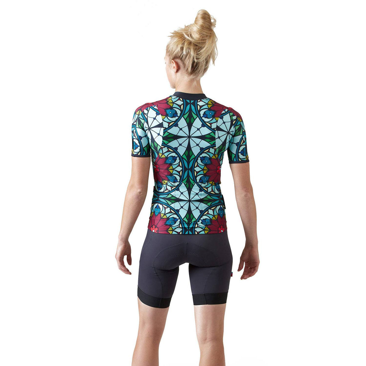 Velocio Stained Glass ES Short Sleeve Jersey Stained Glass Beet