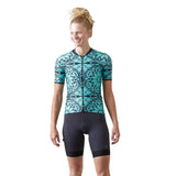 Velocio Stained Glass ES Short Sleeve Jersey Stained Glass Celest