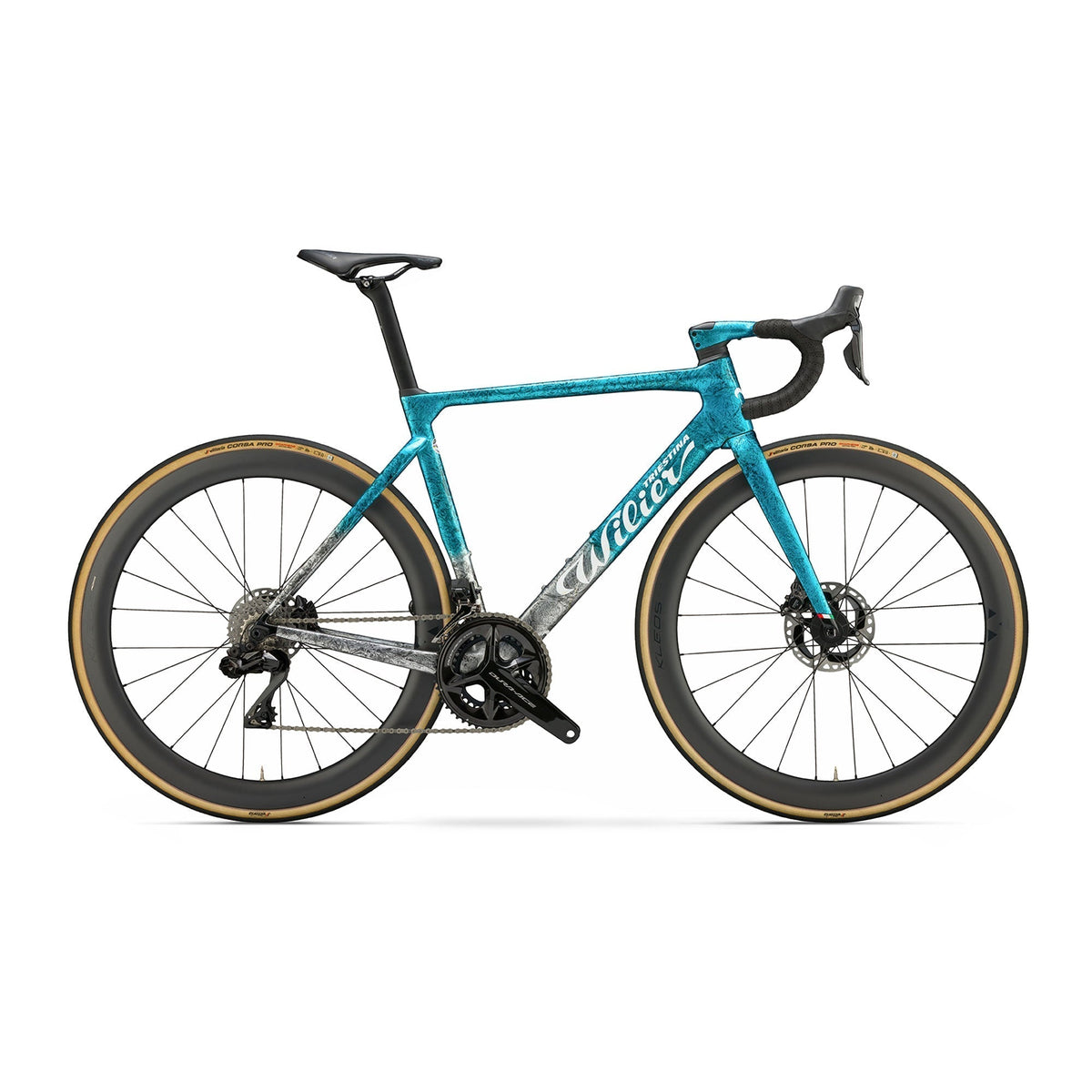 Wilier Filante SLR Red AXS w/Power Meter Bike Silver Blue Glossy
