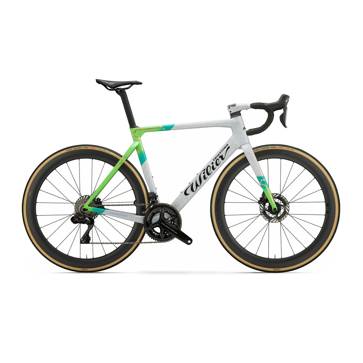 Wilier Filante SLR Red AXS w/Power Meter Bike White Green Glossy