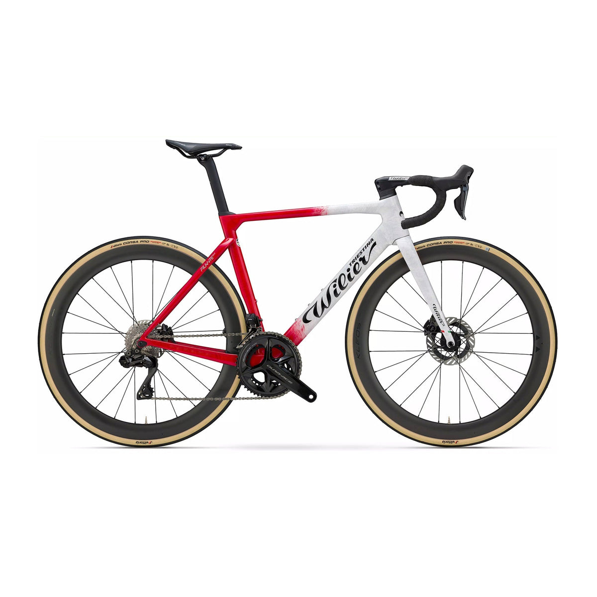 Wilier Filante SLR Red AXS w/Power Meter Bike White Red Glossy