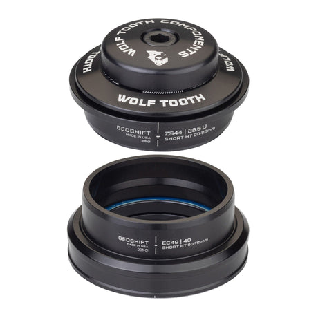 Wolf Tooth 1 Degree GeoShift Performance Angle Headset ZS44/28.6 Upper, EC49/40 Lower