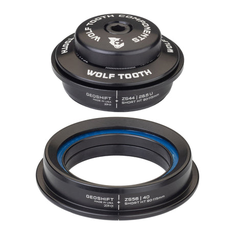 Wolf Tooth 1 Degree GeoShift Performance Angle Headset ZS44/28.6 Upper, ZS56/40 Lower