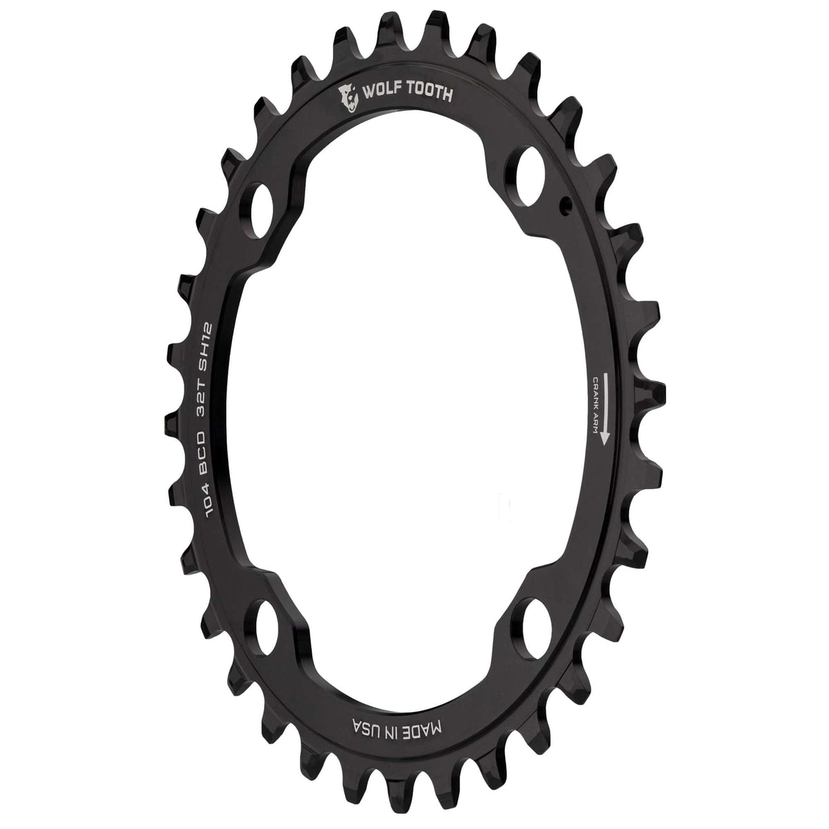 Wolf Tooth 104 BCD Chainrings Black