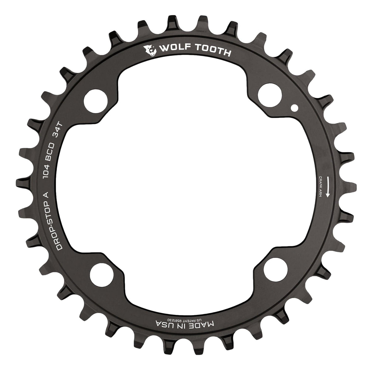 Wolf Tooth 104 BCD Chainrings Black
