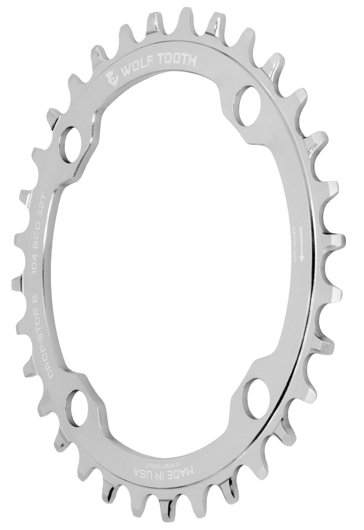 Wolf Tooth 104 BCD Chainrings - Raw Silver Raw Silver