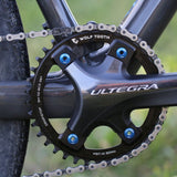 Wolf Tooth 110 BCD Asymmetric 4 - Bolt Chainrings for Shimano Cranks Drop - Stop B