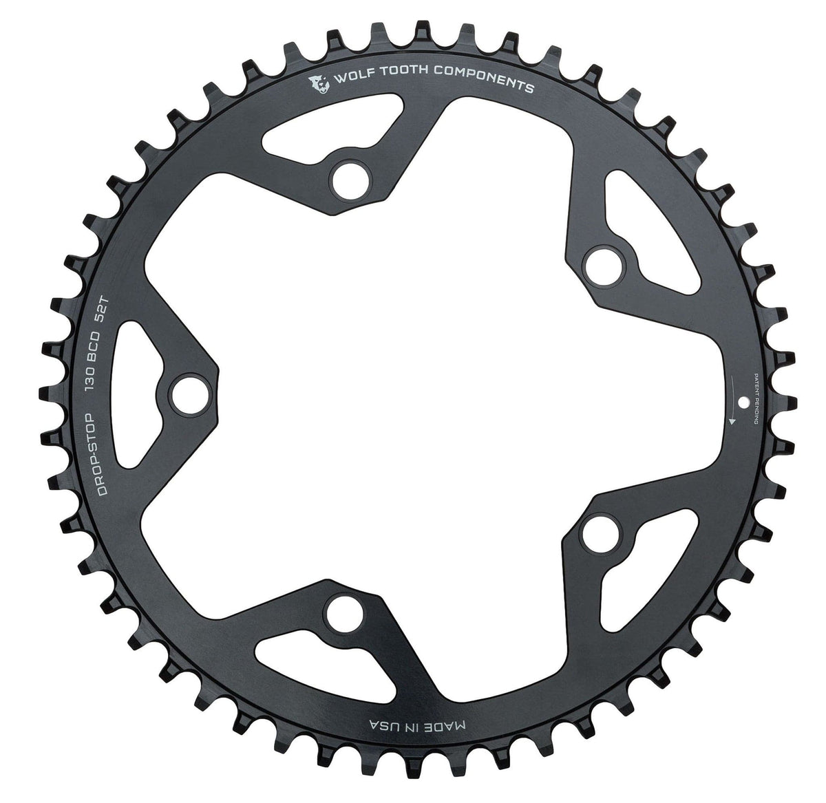 Wolf Tooth 130 BCD Gravel / CX / Road Chainrings 52T