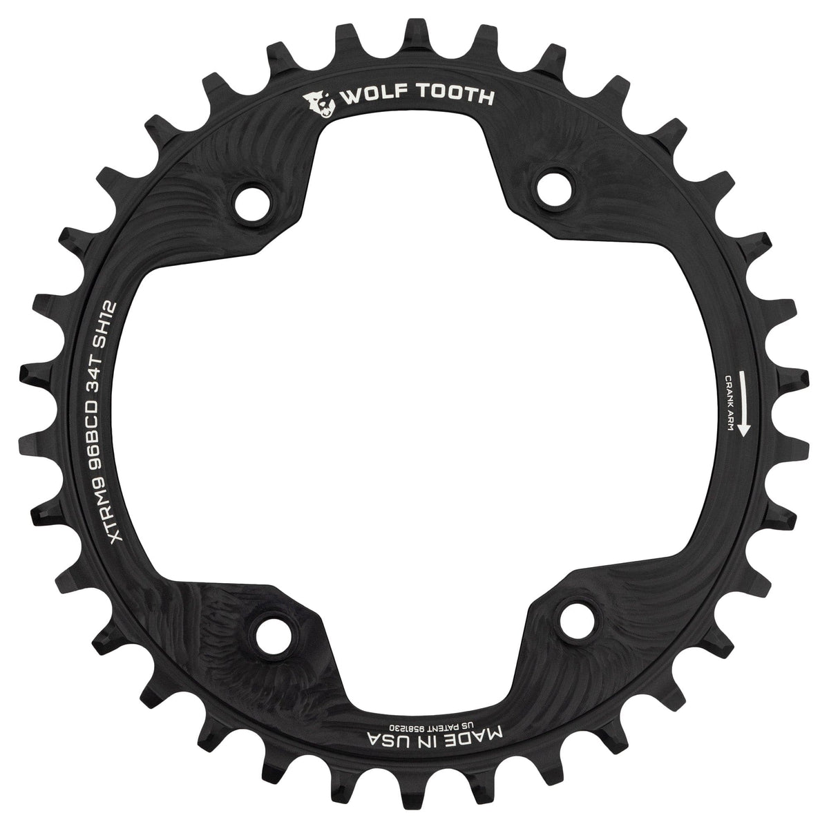 Wolf Tooth 96 mm BCD Chainrings for Shimano XTR M9000 and M9020 Drop - Stop A
