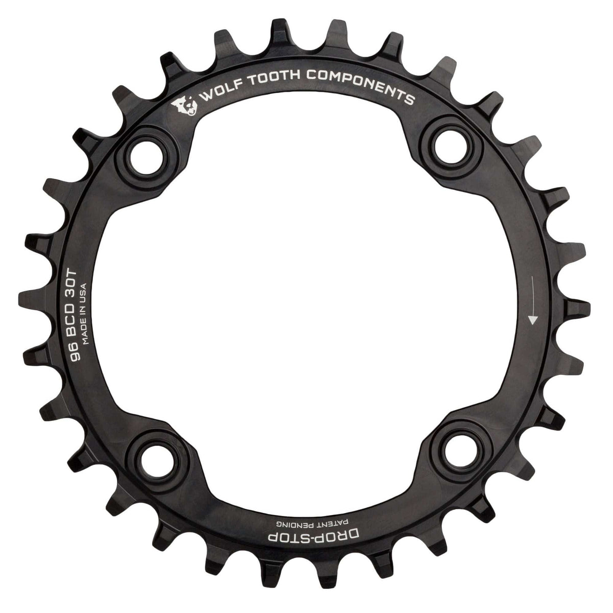 Wolf Tooth 96 mm Symmetrical BCD Chainrings for Shimano Compact Triple Drop - Stop A