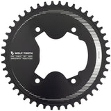 Wolf Tooth Aero 110 BCD Asymmetric 4 - Bolt Chainrings for Shimano GRX 800 Cranks Drop - Stop ST