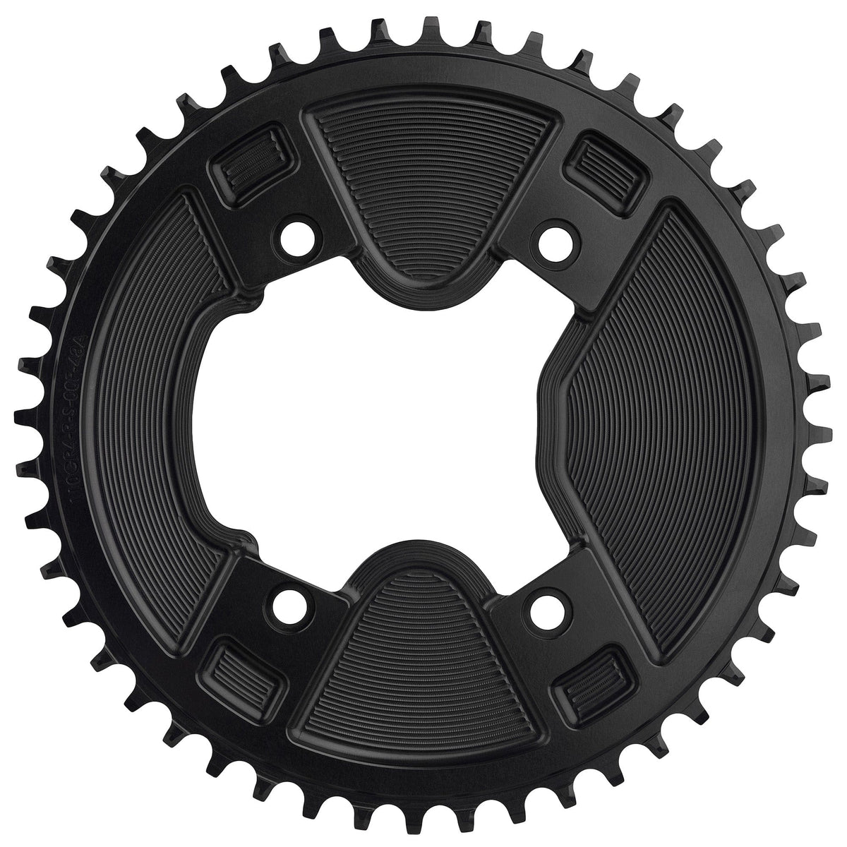 Wolf Tooth Aero 110 BCD Asymmetric 4 - Bolt Chainrings for Shimano GRX 800 Cranks Drop - Stop ST