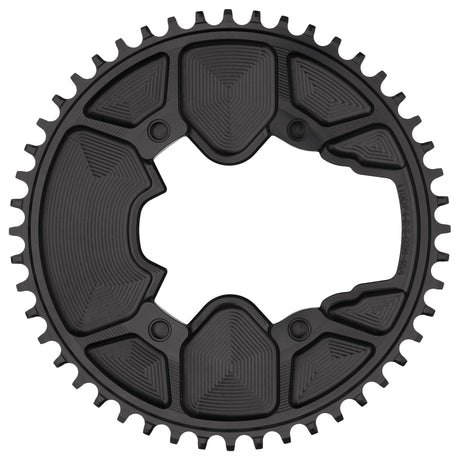 Wolf Tooth Aero Direct Mount Chainrings for Shimano Dura - Ace R9200 Cranks Black