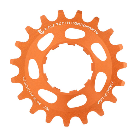 Wolf Tooth Aluminum Single Speed Cog Orange