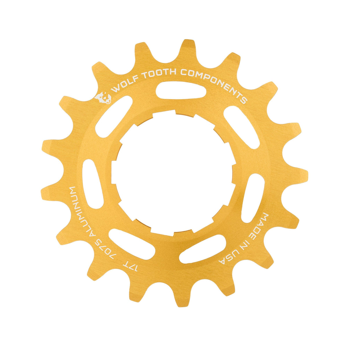 Wolf Tooth Aluminum Single Speed Cog Gold