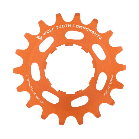 Wolf Tooth Aluminum Single Speed Cog Orange