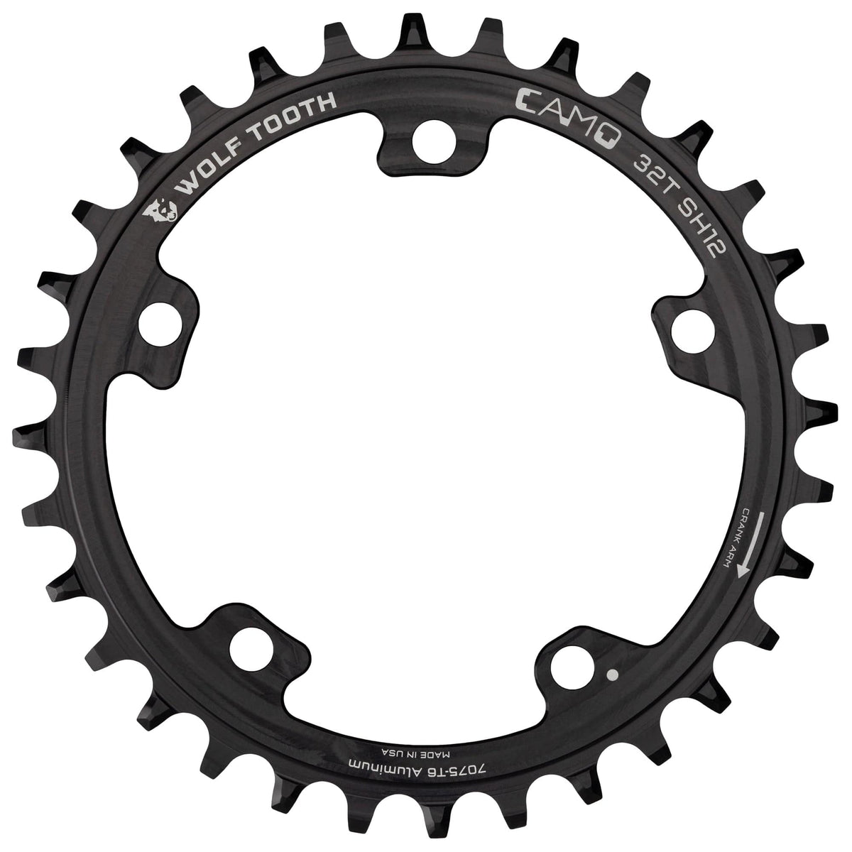 Wolf Tooth CAMO Aluminum Round Chainring Drop - Stop ST