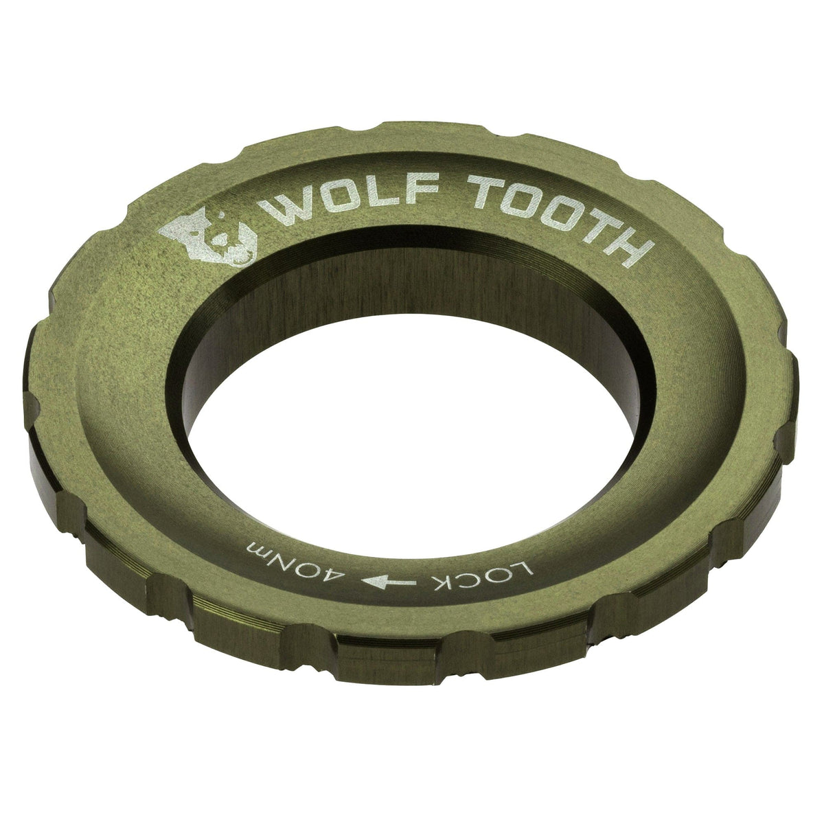 Wolf Tooth Centerlock Rotor Lockring – External Spline Olive