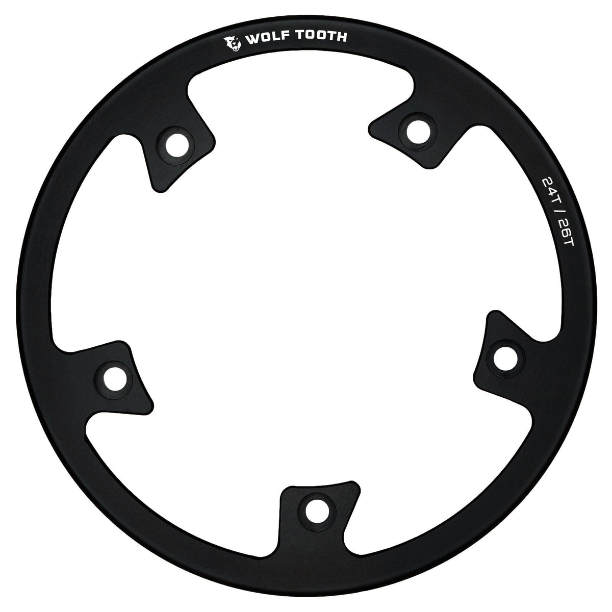 Wolf Tooth Direct Mount Bashring for Stainless Steel Chainrings Black