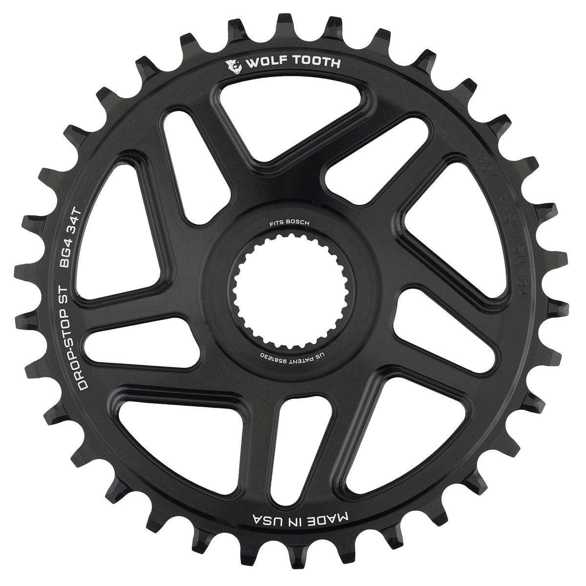 Wolf Tooth Direct Mount Chainrings for Bosch E - Bike Motor Drop - Stop ST