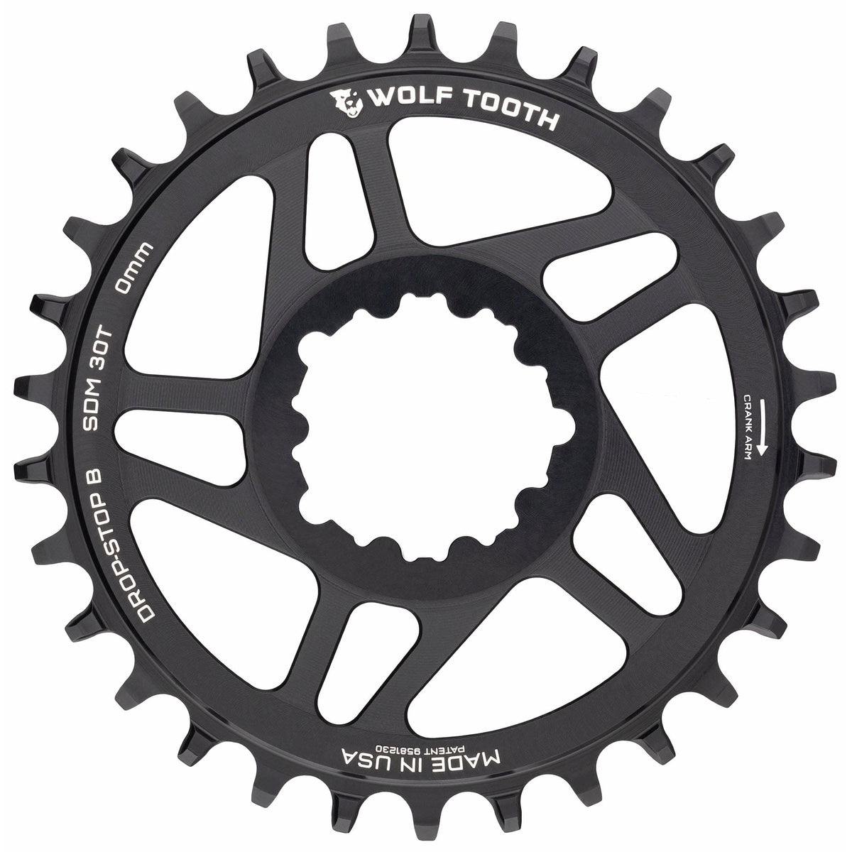 Wolf Tooth Direct Mount Chainrings for SRAM 3 - bolt Cranks Drop - Stop B