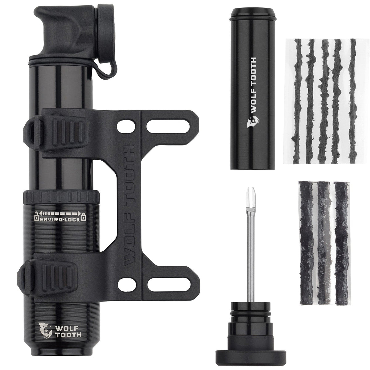 Wolf Tooth EnCase Pump 40cc 40cc Pump with Tubeless Tire Plug Tool