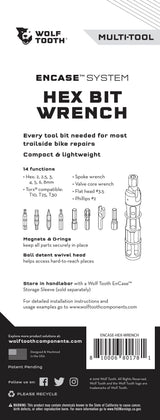 Wolf Tooth EnCase System Hex Bit Wrench Multi - Tool
