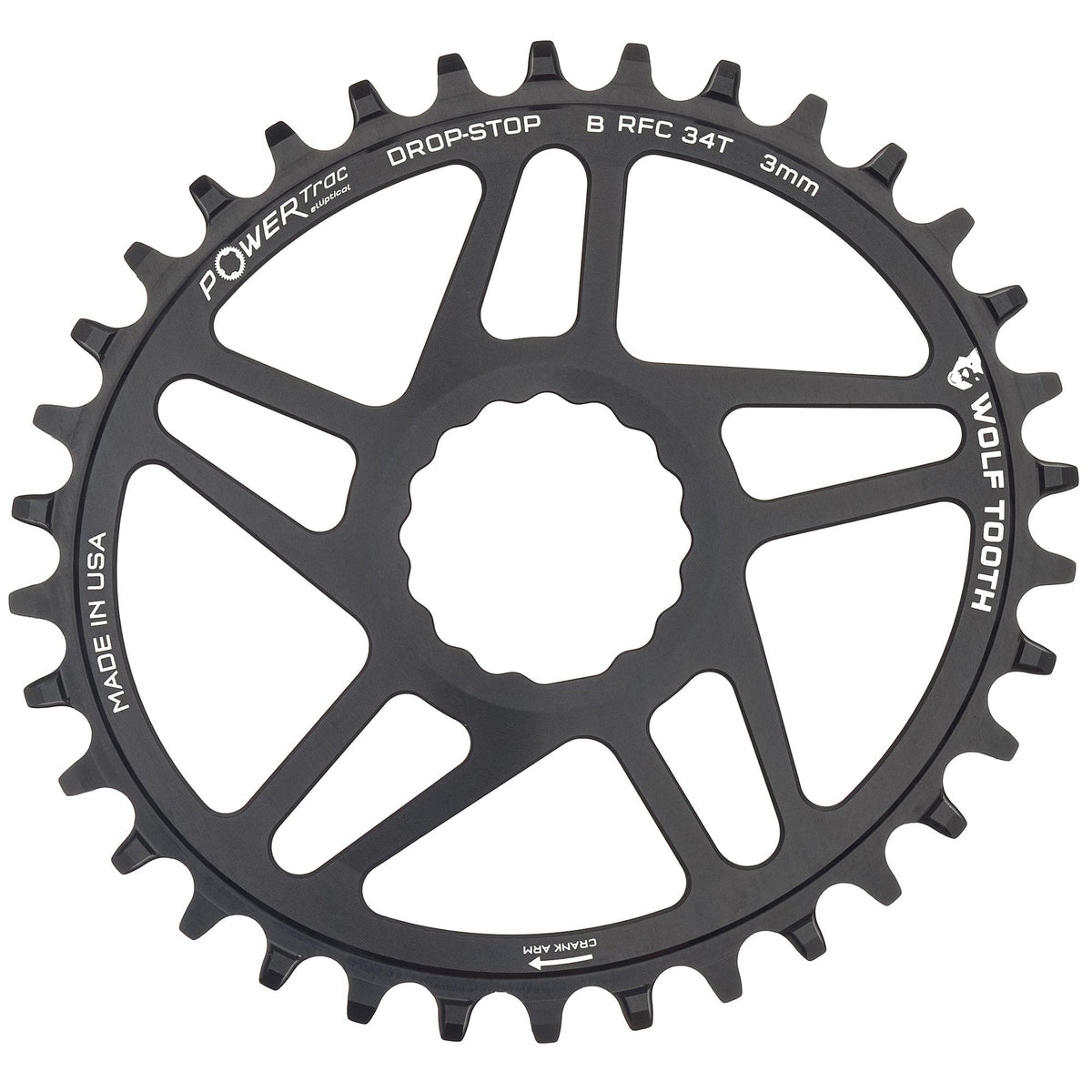 Wolf Tooth Oval Direct Mount Chainrings for Race Face Cinch Drop - Stop B