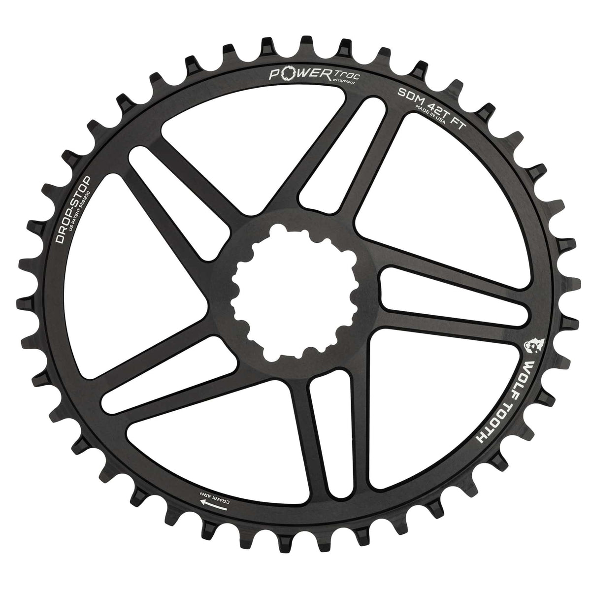 Wolf Tooth Oval Direct Mount Chainrings for SRAM 3 - Bolt Gravel / Road Cranks Drop - Stop B