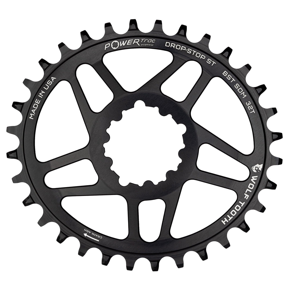 Wolf Tooth Oval Direct Mount Chainrings for SRAM 3 - Bolt Mountain Cranks Drop - Stop ST