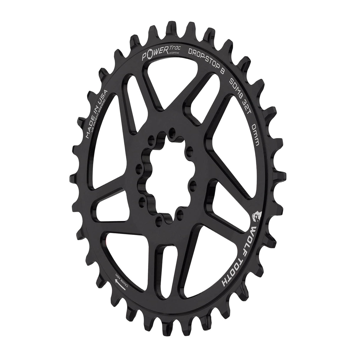 Wolf Tooth Oval Direct Mount Chainrings for SRAM 8 - Bolt Mountain Cranks Drop - Stop B