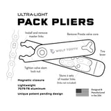 Wolf Tooth Pack Pliers - Master Link Combo Pliers Black