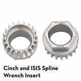 Wolf Tooth Pack Wrench Steel Hex Inserts Silver