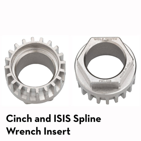 Wolf Tooth Pack Wrench Steel Hex Inserts Silver