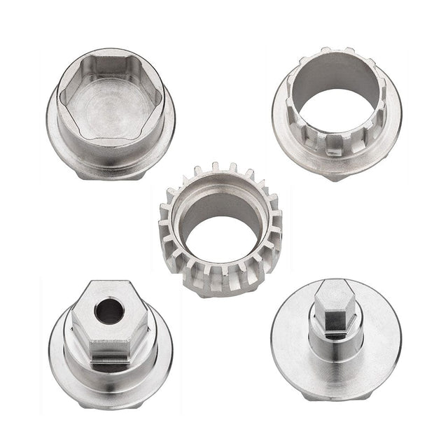 Wolf Tooth Pack Wrench Steel Hex Inserts Silver