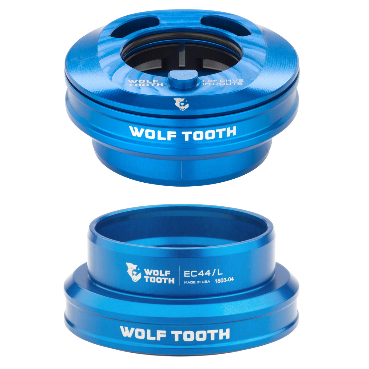 Wolf Tooth Premium EC44 Internal Aero Headset for ENVE IN - Route System EC44 Upper & Lower Set
