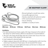 Wolf Tooth Seatpost Clamp Quick Release 28.6