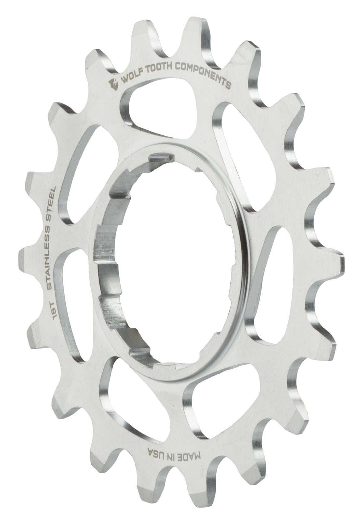 Wolf Tooth Stainless Steel Single Speed Cog Silver