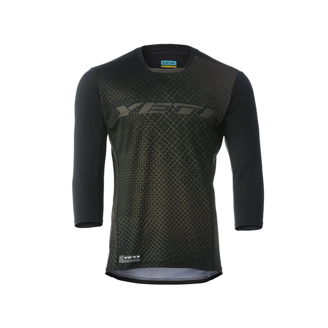 Yeti Enduro 3/4 Sleeve Jersey Black Halftone