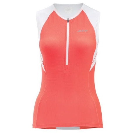 Zoot Active Tri Mesh Tank Hot Coral / White